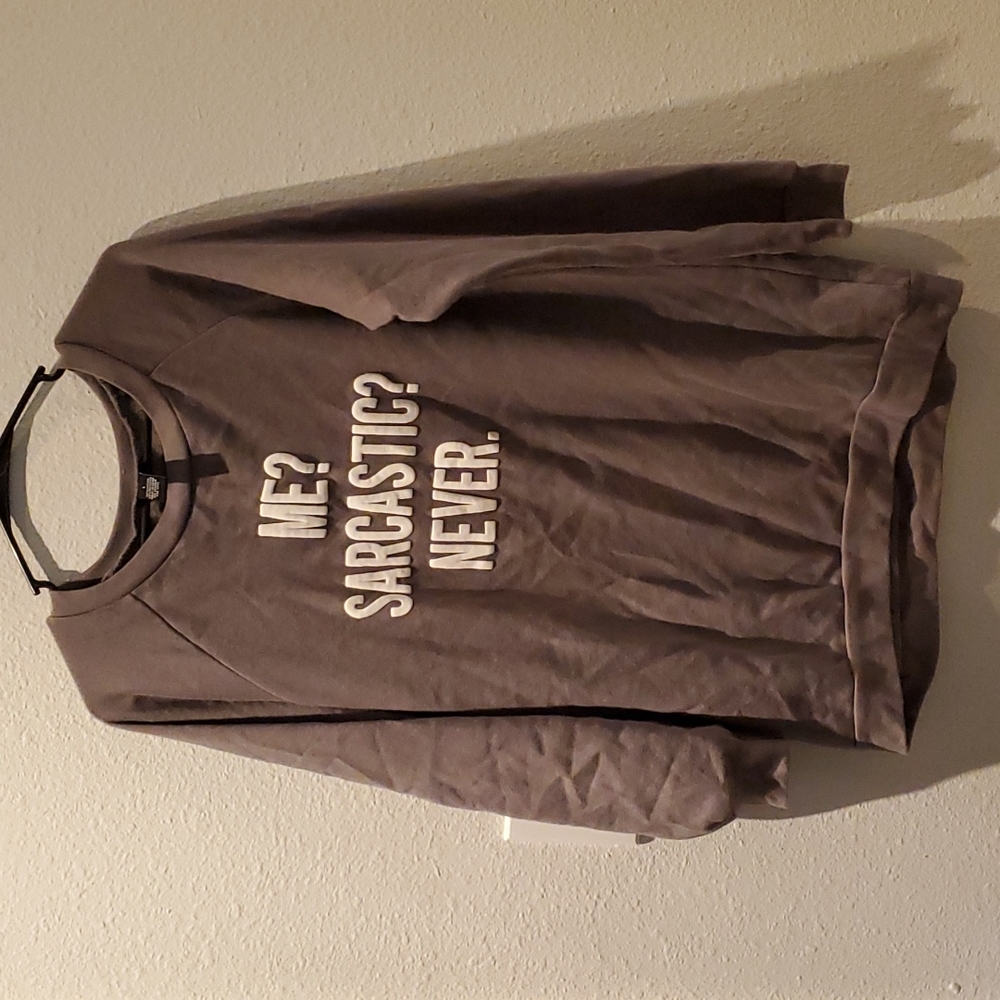 Gray Sarcastic sweater